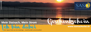 Geschenkgutschein Sonnenergie